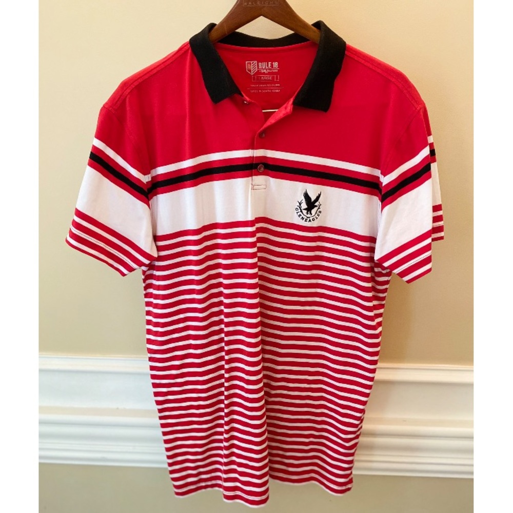 Men’s Striped Rule 18 Gleneagles Golf Polo